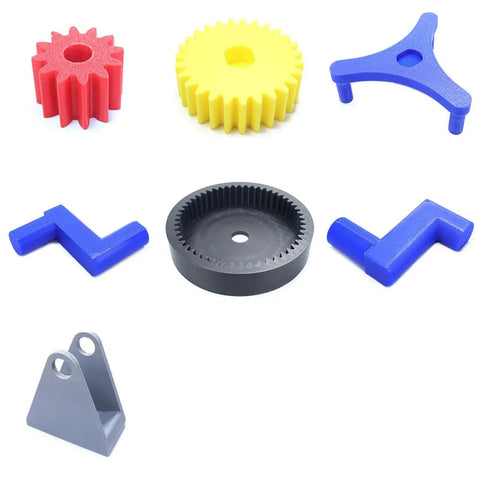 Components of Hands On Assemblable Planetary Gear Model Kit For Demonstrating Gear Ratios, Mechanical Gear Set, Transmission Structure Principles