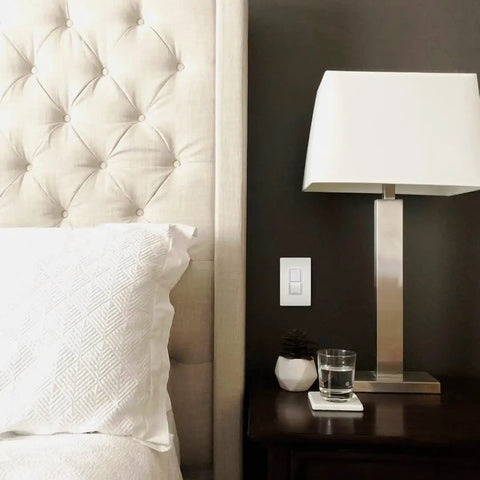 Radiant All In One Adjustable LED Night Light Rocker Switch Three Way Dimmer With Five Light Levels for bedside setup