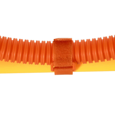 Close-up of hoop connector from Dog Agility Training Kit Outdoor Obstacle Course Starter Set With Hoop, Hurdle, Weave Poles And Carrying Bag Adjustable Jump Heights For All Breeds Easy Setup For Backyard Fun And Training