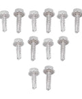 Go To Self Drilling Hex Washer Screws Kit 4.8x16mm And 4.8x19mm, 100 Pieces Stainless Steel Fasteners For Home And Office Repairs