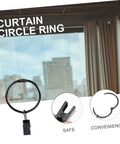 Sturdy Metal Curtain Clips With Hooks And Hanging Rings For Drapery Internal Diameter Design Smooth Glide Curtain Rods