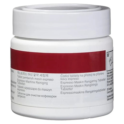 Jar of Espresso Machine Cleaning Tablets 100 Count For Professional Barista Use Pro Grade Clean Coffee Oils From Group Heads Valves