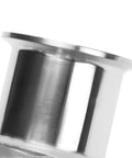 Close-up of stainless steel 316L sanitary diaphragm valve with a 2-inch tri-clamp connection