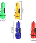 Mini LED Flashlight Keychain 24 Pack Bulk Assorted Colors For Hiking Camping Parties Night Reading Kids Emergency Prep
