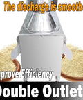 Coconut Grinder And Root Veg Pulverizer 110V Stainless Steel Milling Crusher with double outlet for cassava and root crops