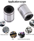 10 Pack 12x20x30mm Linear Bearings For 12mm Rods Smooth Ball Bearing Slides For CNC And 3D Printer Projects Steel Construction