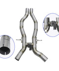 Titanium Catback Exhaust System For Mercedes-Benz AMG GLE63S 4.0T 2024 And Up Rear Section Snap On Installation No Valve Motor Base