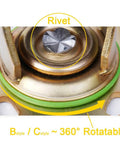 Close-up of Hella Heavy Duty Nylon Trolley Caster Wheels For Furniture detail showing 360° rotatable rivet and welded base.