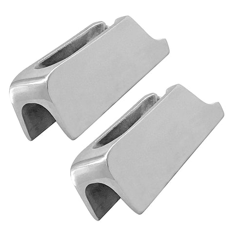 Dope Marine Grade 316 Stainless Steel Cam Cleat For Rope, Boat Cam Cleat For 4mm Line, Rugged Sea Gear, 55mm Long By 17mm Wide By 19mm High, 2 Pack Kit
