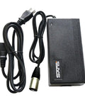 Smart Charger For 48V Li Ion E Bike And E Scooter Batteries With 54.6V 2A Power Adapter And XLR Connector, Safe Charging