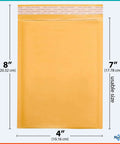 4x8 Inch Bubble Mailers Self Seal Brown Padded Envelopes Beefed Up Thick And Durable Shipping Bags 500 Pack Ideal For Trading Cards