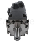 Front view of Char-Lynn 4000 Series Beefy Hydraulic Motor 15.4 Cu In Displacement SAE B 4-Bolt Flange 1.25 In Keyed Shaft.