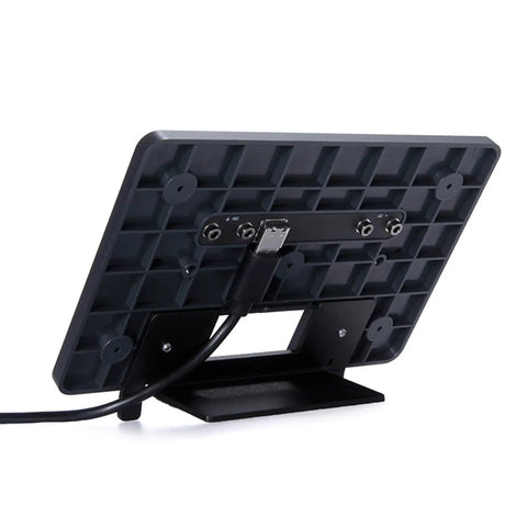 Rear view of Fast Charge USB Dock Stand for 3D Printers Backplate Mount with cable connection and sturdy base.