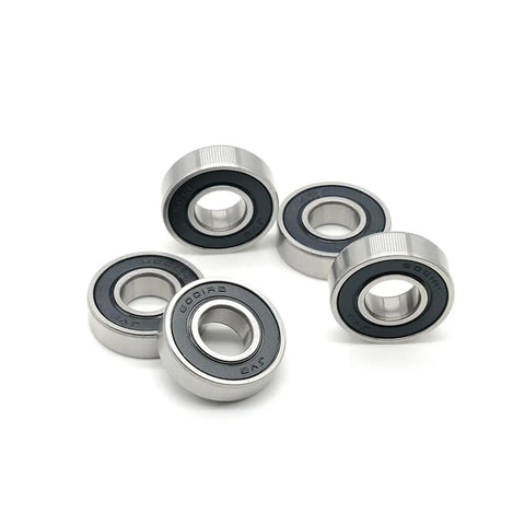 Heavy Duty ABEC Seven Deep Groove Ball Bearings, High Speed Precision Steel Rollers, Smooth As Ice Low Noise Operation For The Daily Grind, Five Pack Industrial Components Sized At Four By Thirteen By Five Mm With Double Metal Shields