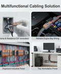 Twenty Pack Mini Lever Wire Connectors For Dead Simple Diy Splicing shown in various wiring applications for home and automotive use.
