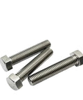 Top Shelf Grade Five Titanium Hex Bolts M8 X90mm Twenty Pack Heavy Duty Rust Resistant Fasteners, three bolts displayed.