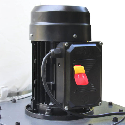 Heavy Duty Woodworking Dust Collector With 1350W Motor And 5650 CFM Airflow close-up of motor and control switch