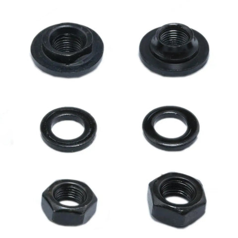 Rear Bicycle Axle Kit 140mm M10 26 TPI Conical Lock Nut Washer Kit For Black Finish Hub Multi Speed Rear Axle components