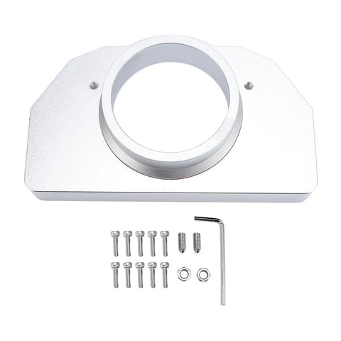 Heavy Duty Aluminum Steering Wheel Bearing Seat For Sim Racing Direct Fit Bracket Upgrade With Mounting Kit Silver Finish