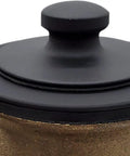 1-3/8 Inch Fine Thread Twist And Close Bathtub Drain Trim With One Hole Overflow Faceplate matte black close-up