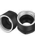 Upgrade Your CNC Setup With These Premium 5Pc ER16A Collet Chuck Nuts For Milling And Lathe Work, blackened steel, secure grip design.
