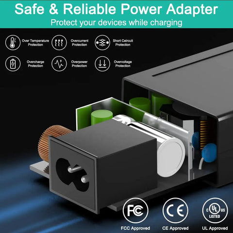 12V AC DC Power Adapter Replacement For Korg KA320 Power Supply, internal components, safety features, FCC CE UL certified