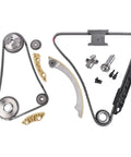 Engine Timing Chain Kit Replacement For Buick Regal LaCrosse Verano HHR Malibu Cobalt Equinox Terrain Pontiac G5 G6 2.0L 2.2L 2.4L 2006 To 2017 12680750 9-4201S shown with tensioner and guides