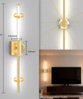 Keep Your Home Lit Tonight With These Rechargeable Wall Sconces Set Of Two Packed With A Solid 10000mAh Battery For Nonstop Glow And Dimmable 4Cct Tones To Match Any Room Vibe In Sleek Gold Finish, showing dimensions and 360-degree rotation.