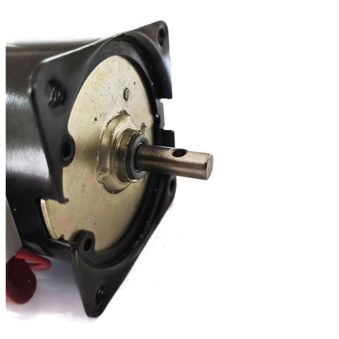Close-up of 110V 220V Synchronous AC Gear Motor Mini Electric Motor Reducer Low Speed Metal Gear Drive for Barbecue Grills