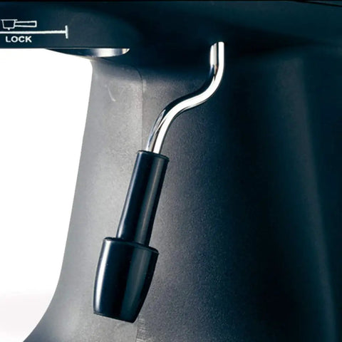 Close-up of the steam wand on the Semi Automatic Bean To Cup Espresso Coffee Machine for frothing milk.