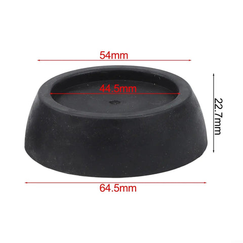 Black anti vibration pad with measurements for Four Pack Anti Vibration Pads For Washer And Dryer Shock Absorbing Rubber Feet