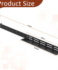 1U Universal Rack Mount Rails Four Post Server Telescoping Slides Adjustable Depth Equipment Glides showing dimensions and design.
