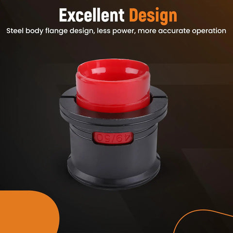Red and black adapter for Fork Seal Driver Tool Kit For Motorcycles And Bikes Pro Grade 14 Piece Set With Adapters 49 50mm