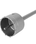 Sonew 90mm Concrete Hole Saw Kit With Heavy Duty Masonry Drilling Set And 350MM Round Shank Rod For Hard Brick Cement And Reinforced Concrete Work Made From Tough Tungsten Alloy Steel, 90mm hole saw with shank