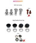 Anti-rust screws and high-quality screw caps for Front Bumper USA Flag License Plate Dope 3D Embossed Stars And Stripes On Black ABS Plastic Tag Plate Aluminum Frame Screws And Patriotic Decals Included For A Rugged Long Lasting Patriotic Look.
