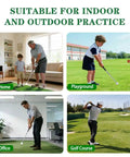 Retractable Golf Swing Trainer With Arm Band For Right Handed Golfers, Grip Correction And Click Feedback Training Aid