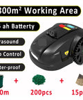 Smart Robot Lawn Mower With Ultrasonic Sensor And WiFi App No Fuss Maintenance Quiet Operation 1800m2 Coverage in a kit