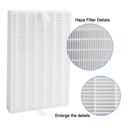 Replacement HEPA Filter Set For HAPF600 Series Air Purifiers Easy Swap With 3 H13 True HEPA And 6 Carbon Filters close-up view