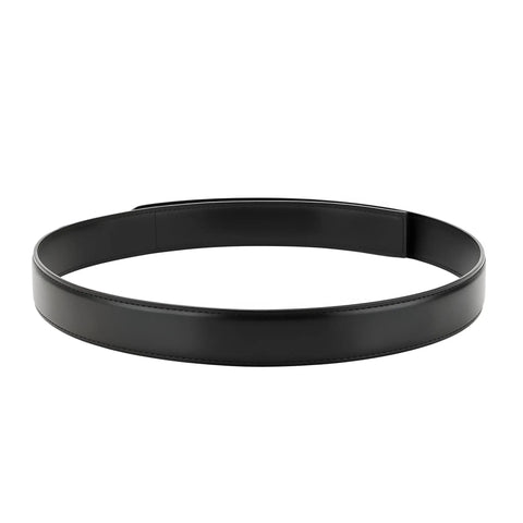 Mechanic Belt With No Scratch Genuine Leather One And Three Eighths Inch Wide Belt For Techs Movers Industrial Work And Travel With Hook And Loop Closure Black.