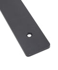Close-up of Heavy Duty Floating Shelf Brackets Pack, 160-200 Lbs Per Pair, 1.5 Inch Thick Iron L Brackets With Matte Black Finish