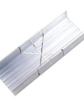 Ultra Handy 5.3 Inch Aluminum Miter Box With Precise 3 Angle Cutting Guide for 45 90 135 Degree Miter Cuts on Wood Plastic Soft Metal