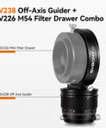 Astrophotography Kit With Petzval Lens APO And Off Axis Guider M48 Filter Drawer F4.5 Fast Aperture 203mm Focal Length Refractor Telescope Support EAF Not Included Great For Deep Sky Imaging Pro Grade Gear - SV238 Off-Axis Guider with SV226 M54 Filter Drawer