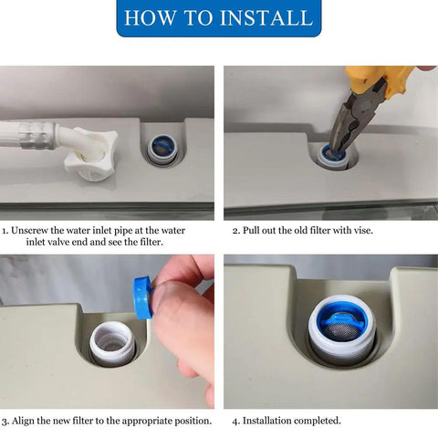 Step-by-step installation guide for Must-Have Pro-Grade Stainless Steel Washer Inlet Valve Filter Screen Kit on washing machine