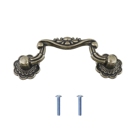 Antique Bronze Drop Down Bail Cabinet Pull Handles 10 Pack 3 Inch Center To Center Heavy Duty Zinc Alloy Kitchen Hardware The Real Deal Built Tough For Everyday American Homes
