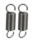 Top Shelf Stainless Steel Extension Springs, 2 Pack Heavy Duty Tension Coils With Dual Hooks, tightly coiled heavy duty springs.