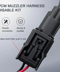 Close-up of Honda VCM Muzzler Harness Disable Kit with instructions for 3.5L V6 engines, emphasizing its simple connection and durability.
