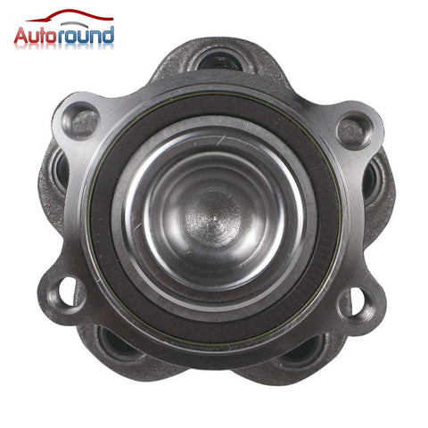 Front view of Rear Wheel Bearing Hub Assembly 512388 Fits Nissan Altima 07-18, Maxima 09-19, Murano 15-23, with 5 Lug and ABS