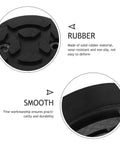 Close-up view of Vosarea Heavy Duty Car Lift Pads Set Of Four Round Auto Jacking Rubber Mats showcasing textured rubber surface and smooth edges.