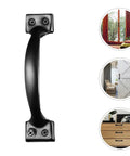 Vintage Black Metal Cabinet Pulls 6 Inch Drawer Knobs For Kitchen Cabinet Doors Hardware Durable Metal Drawer Pulls For Closet Wardrobe Dresser Easy Install Old School Vibe Classic Farmhouse Look