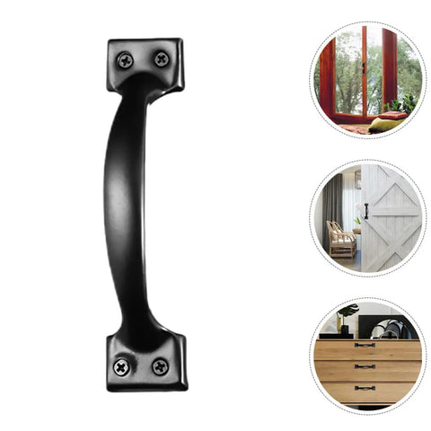Vintage Black Metal Cabinet Pulls 6 Inch Drawer Knobs For Kitchen Cabinet Doors Hardware Durable Metal Drawer Pulls For Closet Wardrobe Dresser Easy Install Old School Vibe Classic Farmhouse Look